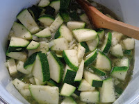 Making Gorgeous Courgette Soup!