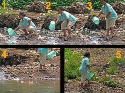 Sukasuka Jangan Buang sampah  di  Kali dan sungai 