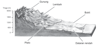Keragaman Bentuk Muka Bumi : Relief Daratan