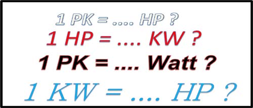 Penjelasan lengkap tentang satuan Daya  listrik Watt KW 