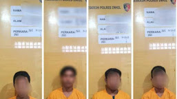 Empat Pelaku Pengeroyokan Dan Pencurian  Diamankan Polres Inhil