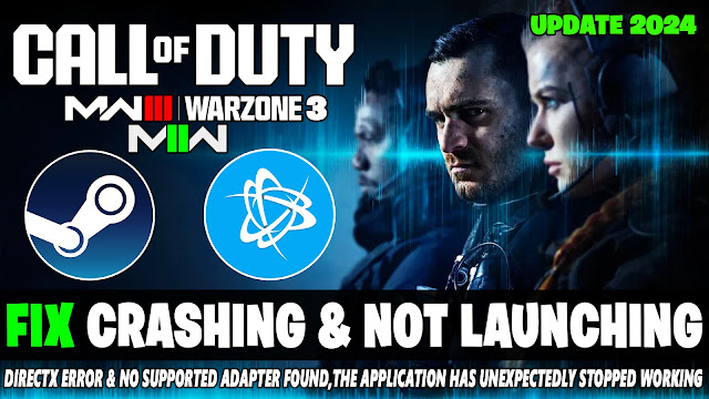 How to fix call of duty MW2 MW3 Warzone 3 Crashing & Not Launching ( Easy FIX ) - NEW UPDATE 2024!