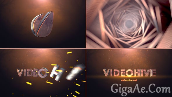 Cinematic Tunnel Logo Text Reveal free download