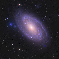 Illustration, galaxie M81.