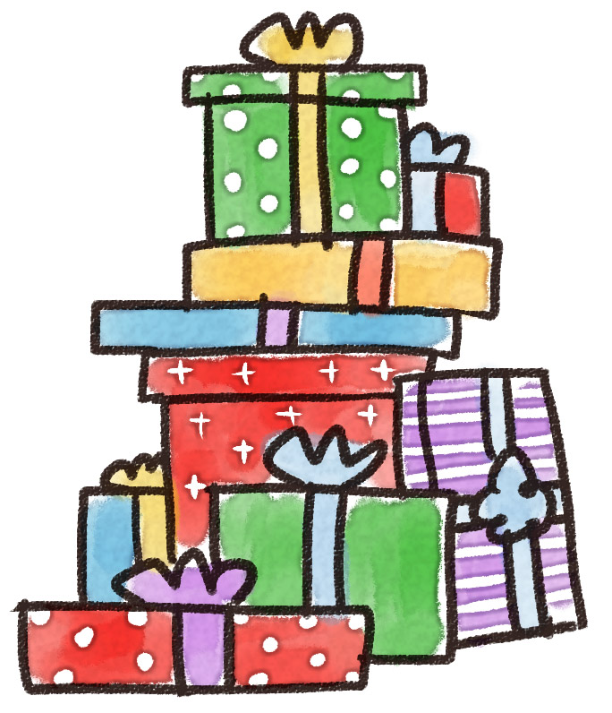 山積みのプレゼントのイラスト クリスマス ゆるかわいい無料イラスト素材集 山積みのプレゼントのイラスト クリスマス ゆるかわいい無料イラスト素材集