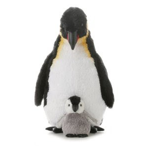 Pre-kindergarten toys - Aurora Plush Emperor Penguin and baby - 12 inch