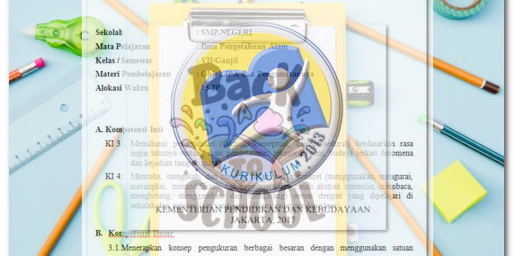 Rpp Ipa Smp Kurikulum 2013 Revisi Lengkap Format Doc