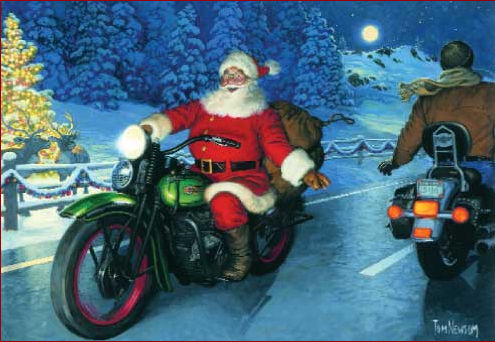 Motorcycle Christmas Cards