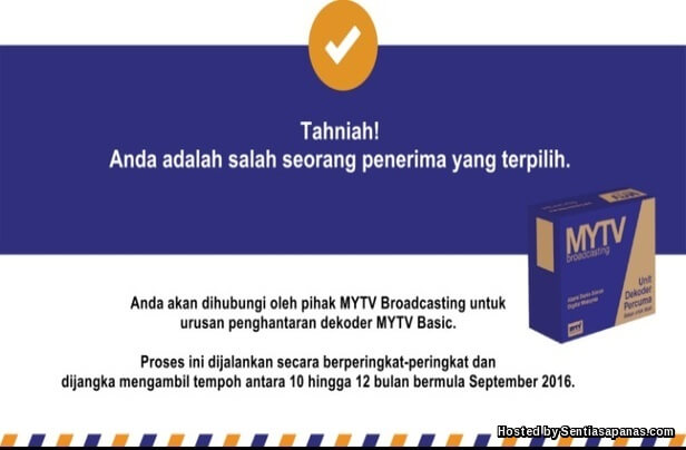 Panduan Semakan Online Nama Penerima Percuma Dekoder MYTV 