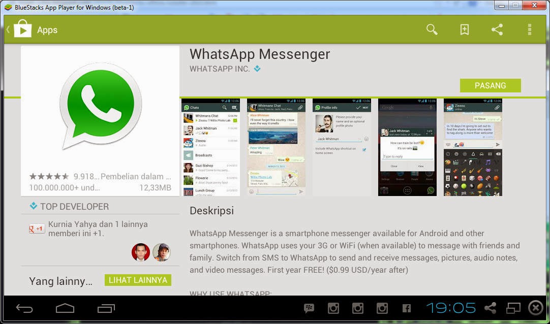 Download & Install Aplikasi WhatsApp di Komputer Windows 10/8/7/XP