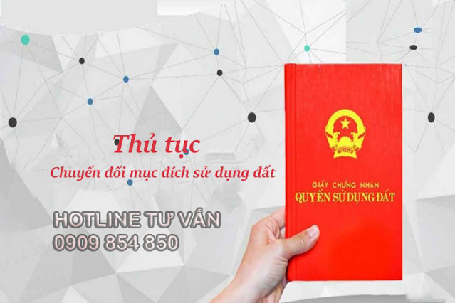 thủ tục chuyển đổi mục đích sử dụng đất