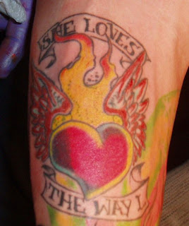 Heart Love Tattoo Design