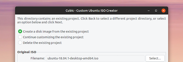 Cubic Custom Ubuntu or Linux Mint ISO creator