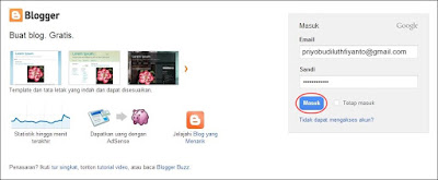 Cara Mudah Mendaftar Blog di Blogger