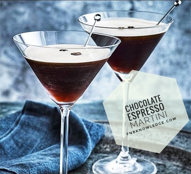 Chocolate Espresso Martini - my bar(fnbknowledge) 