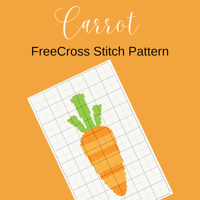 Carrot - free cross stitch pattern