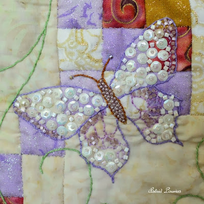 detail of quilt 'Magical World'