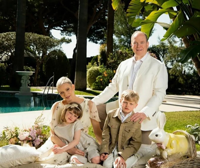 The Prince's Palace of Monaco Released Family Portrait of Prince Albert in Time for Easter