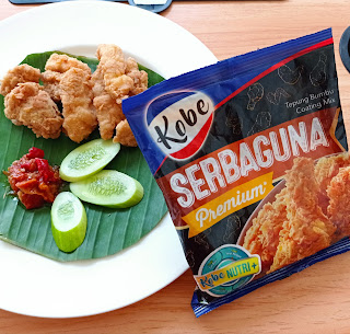 Ayam goreng pakai tepung Kobe Serbaguna Premium buatanku