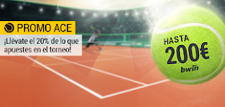 bwin gana por jugar a Open de Francia tenis hasta 11 junio