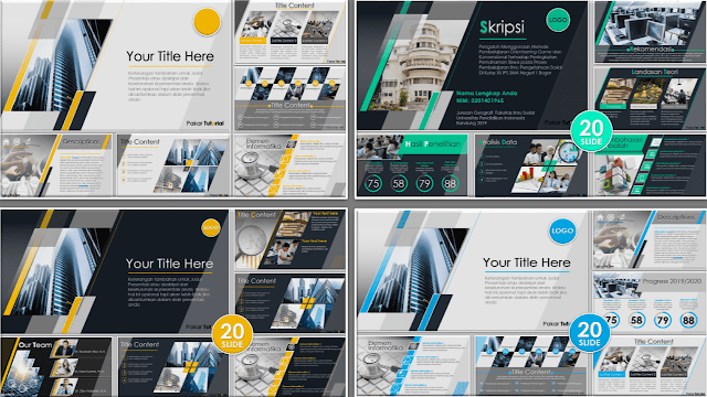 Contoh Template PowerPoint Pro Kelas Dunia