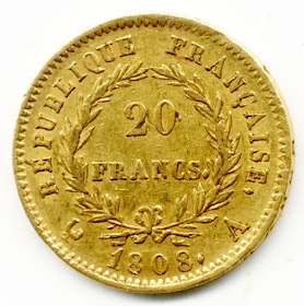 Paris Mint Gold 20 Francs Napoleon