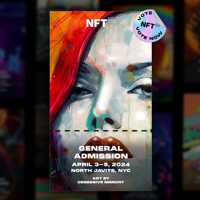 I need your Vote for my artwork to be featured on the NFT Tickets for NFT NYC 2024