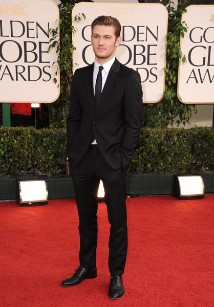 Alex Pettyfer in Giorgio Armani Andrew Garfield in Emporio Armani