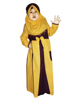 Model Baju  Gamis  Muslim Lucu Keluaran  Terbaru  Untuk Anak 
