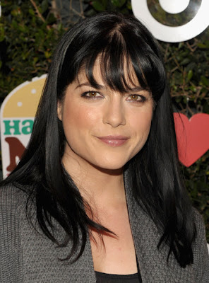 Selma Blair Long Straight Cut with Bangs Hairstyle