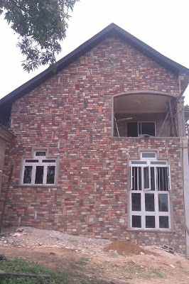 cobble stones done on the whole of a building