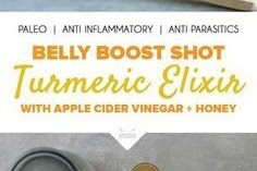 Belly Boost Shot: Turmeric Elixir with Apple Cider Vinegar + Honey
