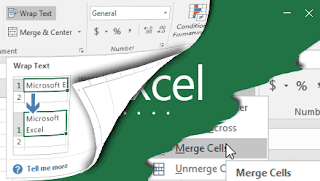 Gambar memodifikasi kolom baris sel excel 2016