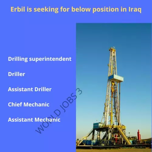 Erbil is seeking for below position in Iraq