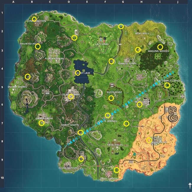 fortnite season 5 lightning bolts locations guide 02 map bb