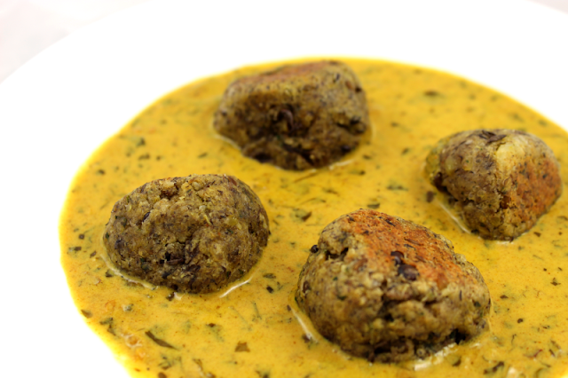 Indian Paneer Lentil Kofta in a Creamy Spiced Fenugreek Sauce