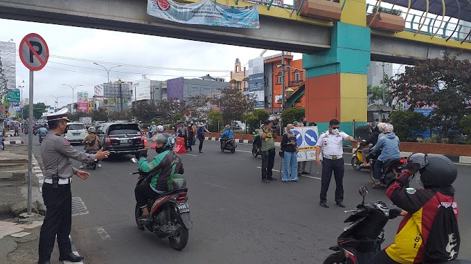 Uji Coba Ganjil Genap Margonda Dimulai. 200 personil Gabungan Diterjunkan  