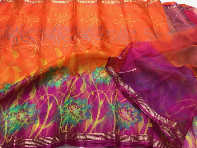 Organza Silk  Sarees 