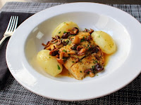 Pan-Roasted Halibut with Clamshell Mushrooms & Lemon Butter Sauce – Long in Name, Short in Shopping List