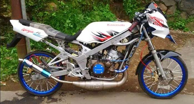 Modifikasi Motor Ninja R Super Kips Minimalis