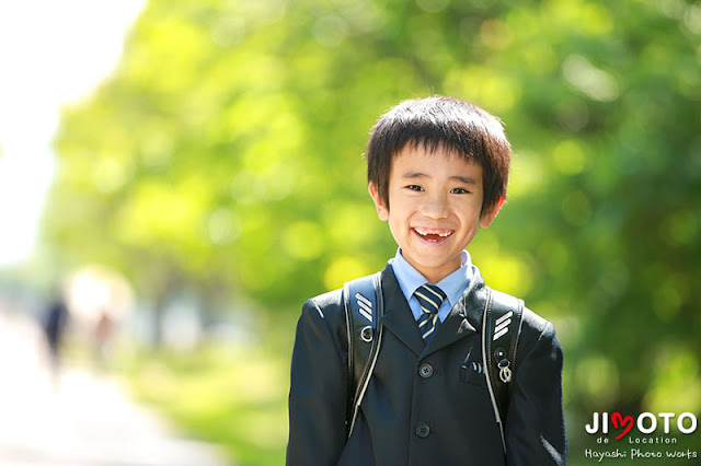 奈良で入学記念のロケーション撮影