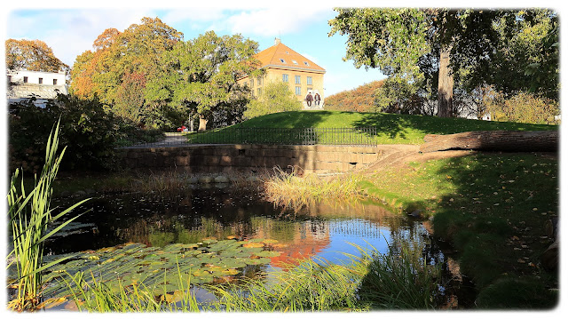 Ved dammen nedenfor Victoriahuset i Botanisk hage