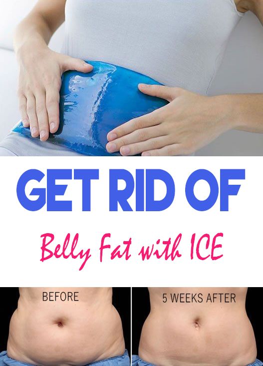 Get rid of Belly Fat with Ice Healthy Mom