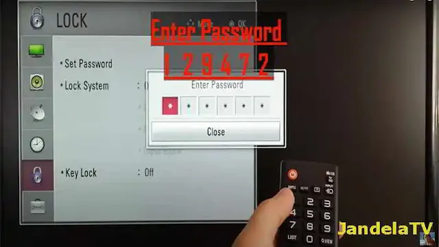 cara membuka kunci tv