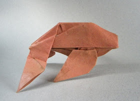 cara membuat origami ikan mas