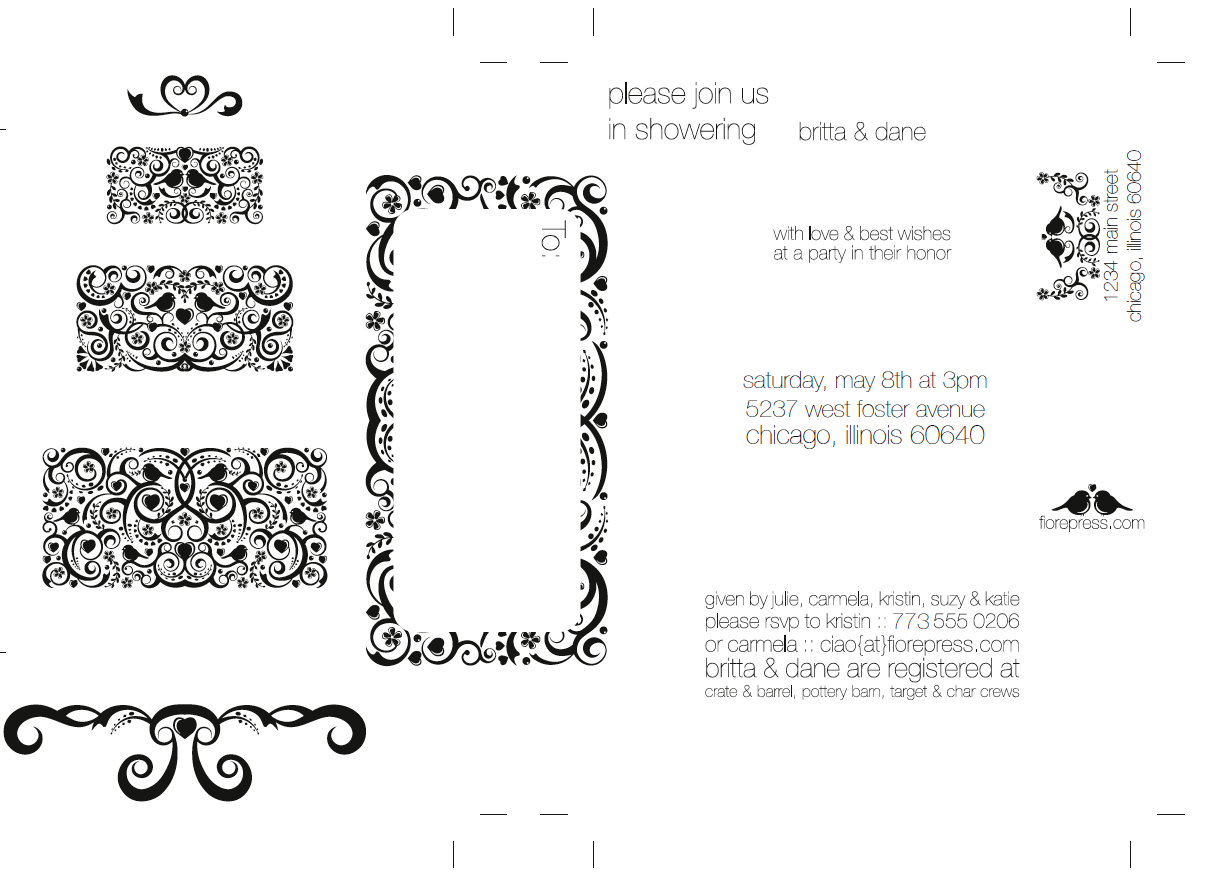 wedding invitation clip art