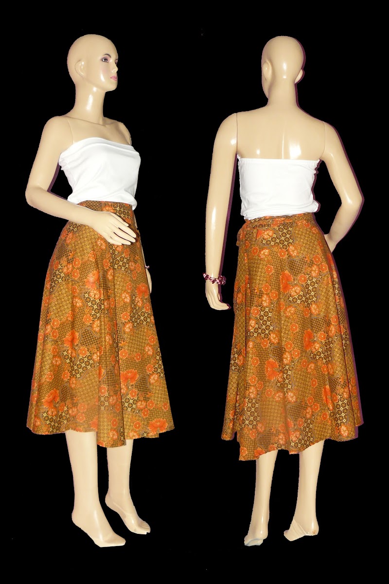 15+ Fashion Populer!  Rok Lilit Batik