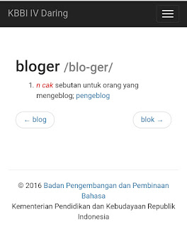 Blogger, Bloger, Bloger bukan Blogger, pengertian Bloger