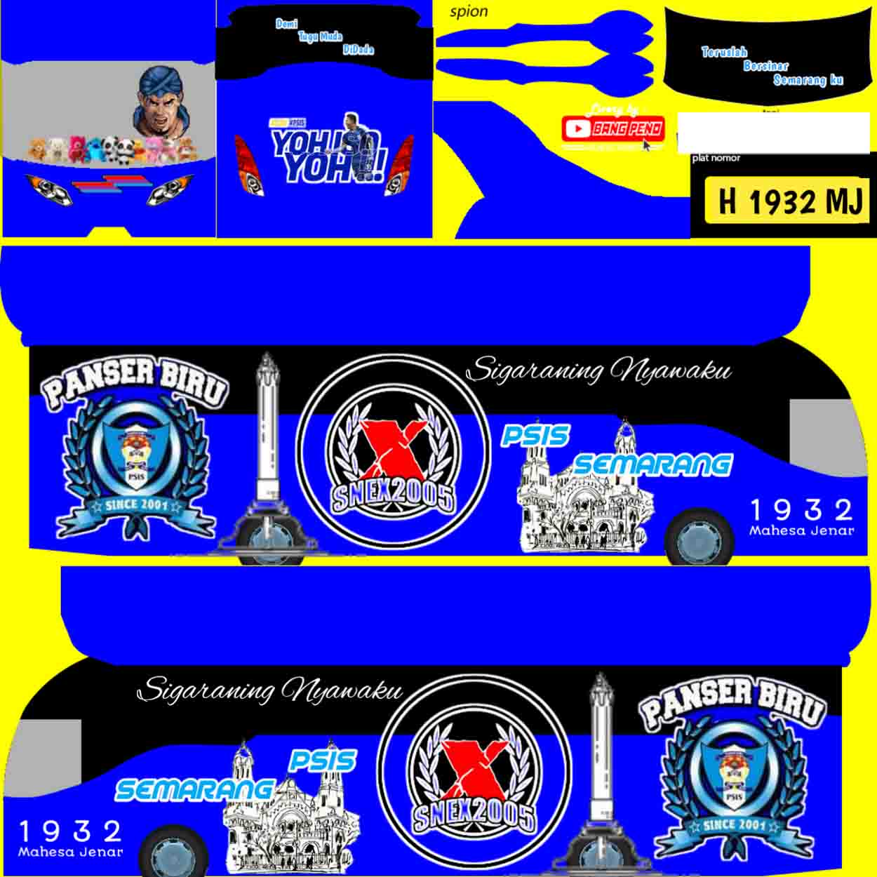 livery bus psis semarang