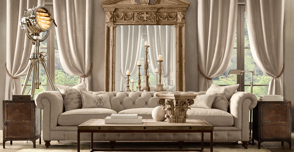 Restoration Hardware Living Room Furniture